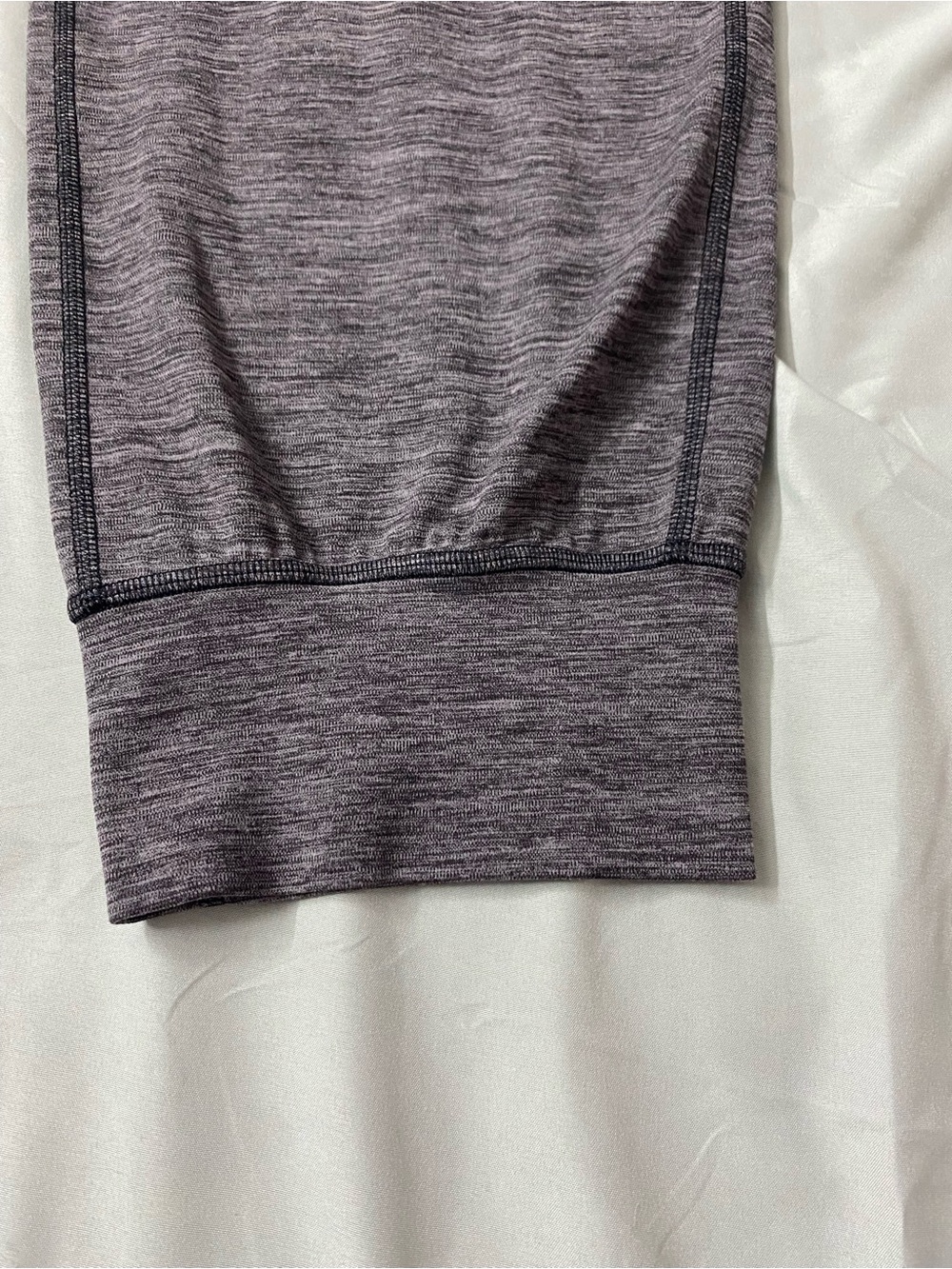 Lululemon Align High-Rise Cropped Jogger Heathered Space Gray  POCKETS- Size 12 - Picture 4 of 9